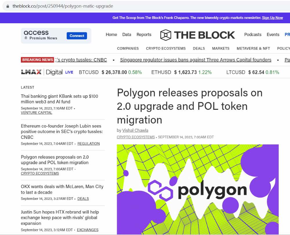 Polygon Labs发布2.0升级和POL代币迁移提案