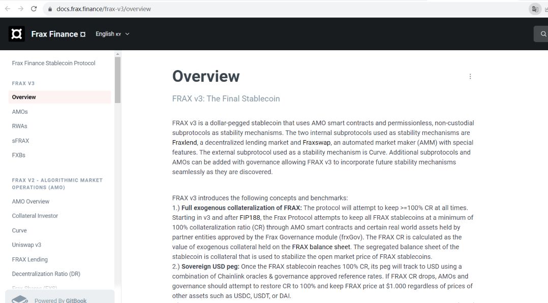 Frax Finance发布FRAX V3文档介绍，引入五大特性