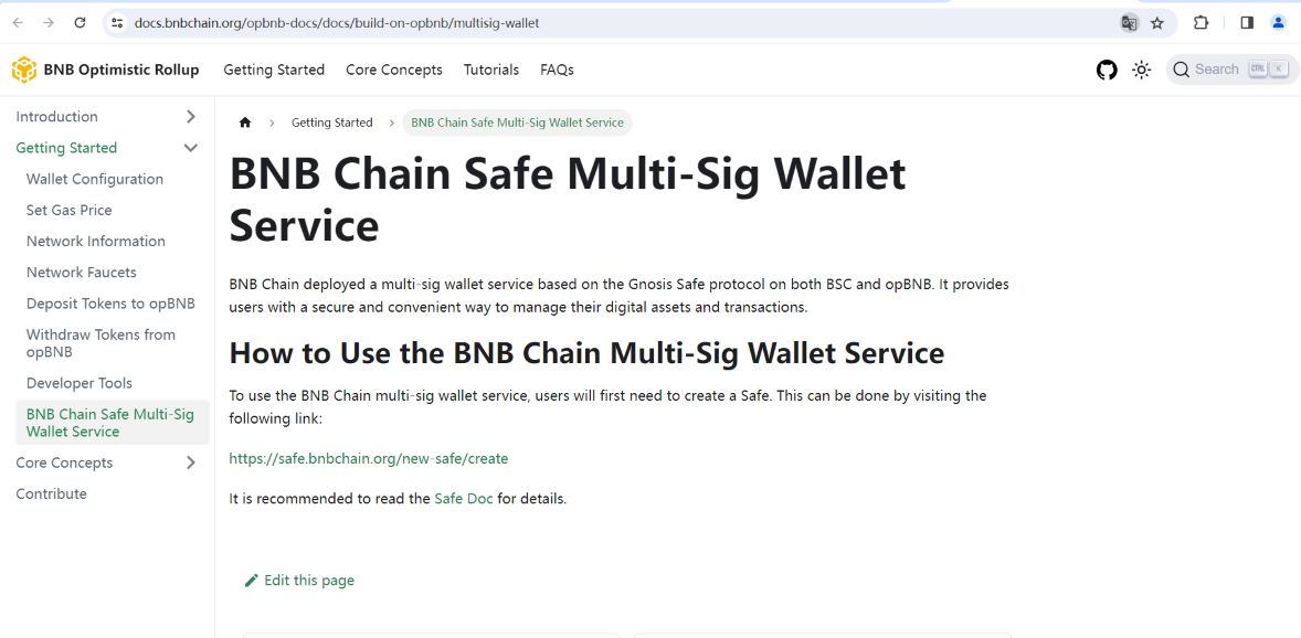 BNB Chain发布基于Gnosis Safe协议的多签钱包服务