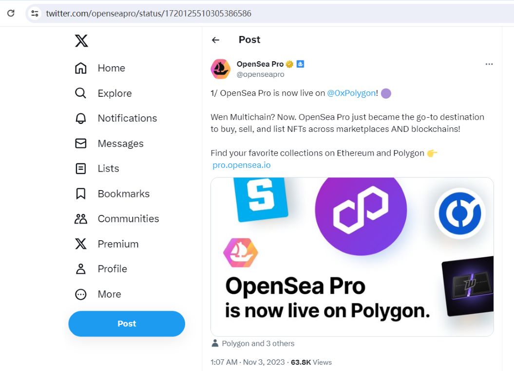 OpenSea Pro在Polygon上线