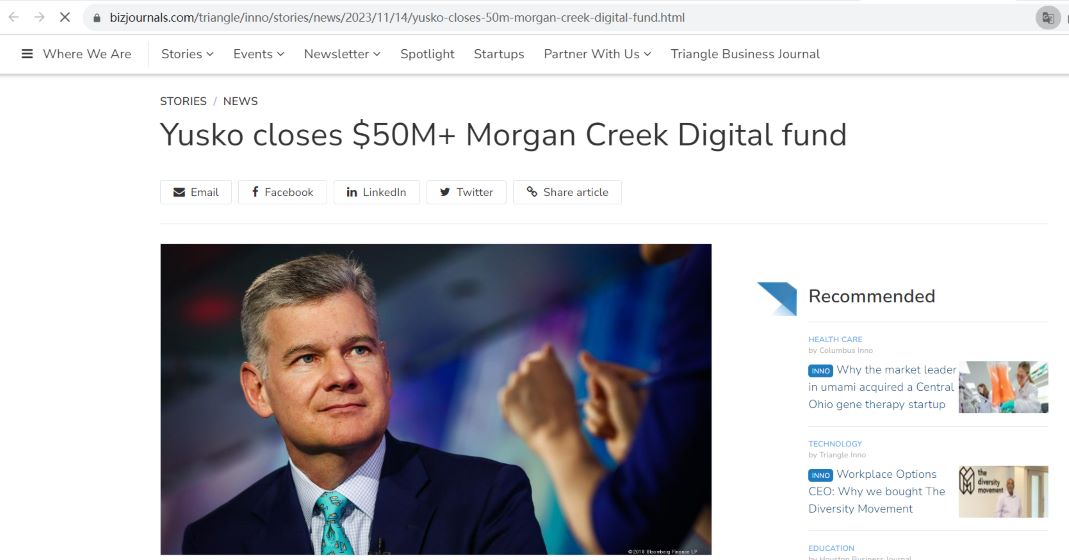 Morgan Creek Capital新基金完成超5000万美元募资