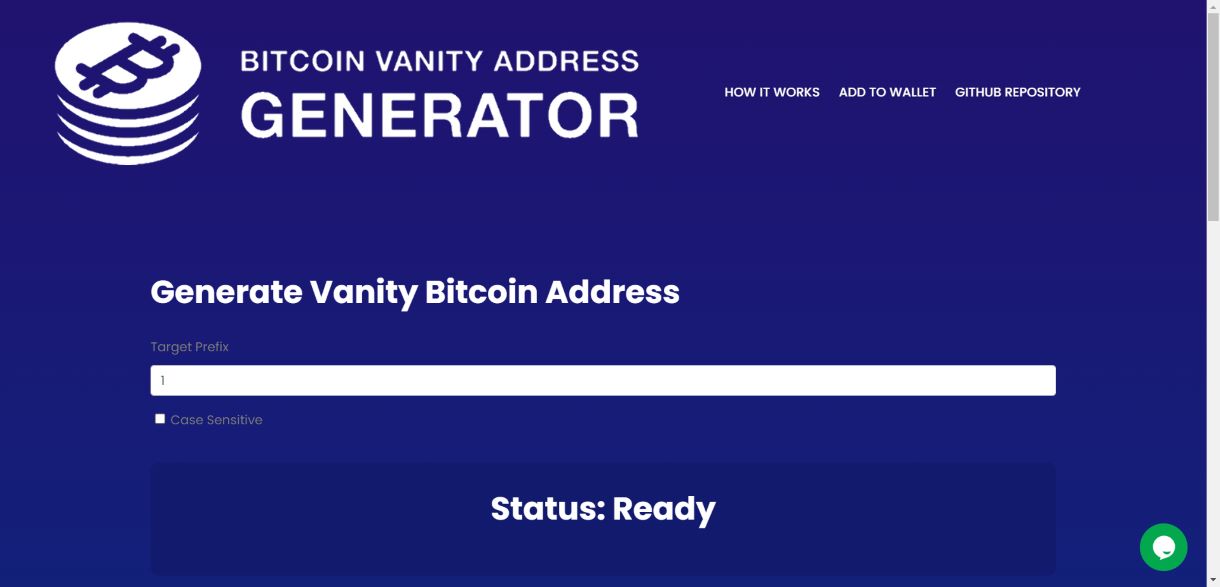 Bitcoin Vanity Address