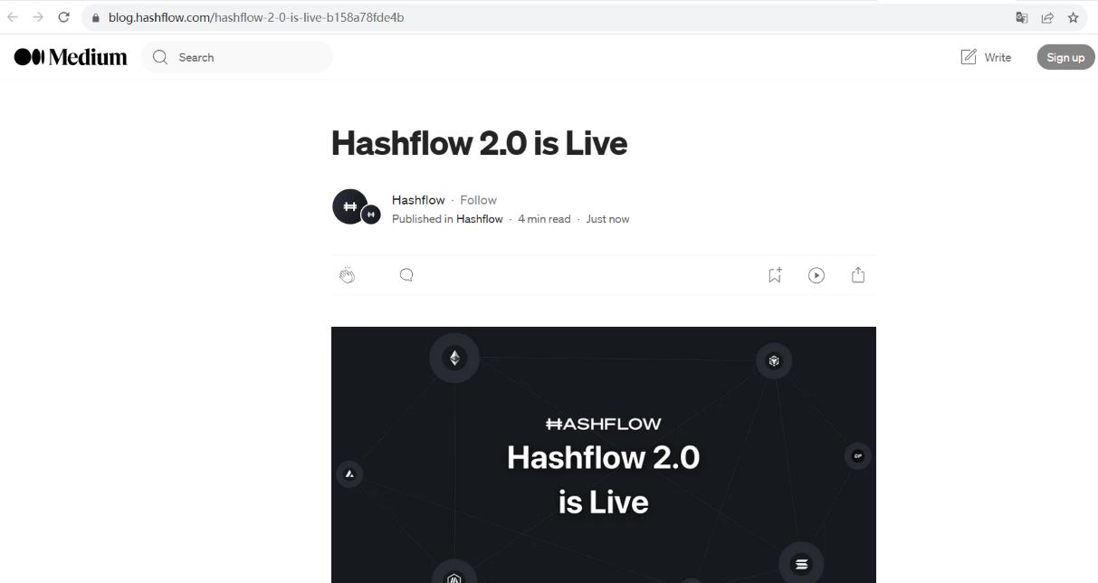 Hashflow推出以意图为中心的Hashflow 2.0，还将部署至Solana链