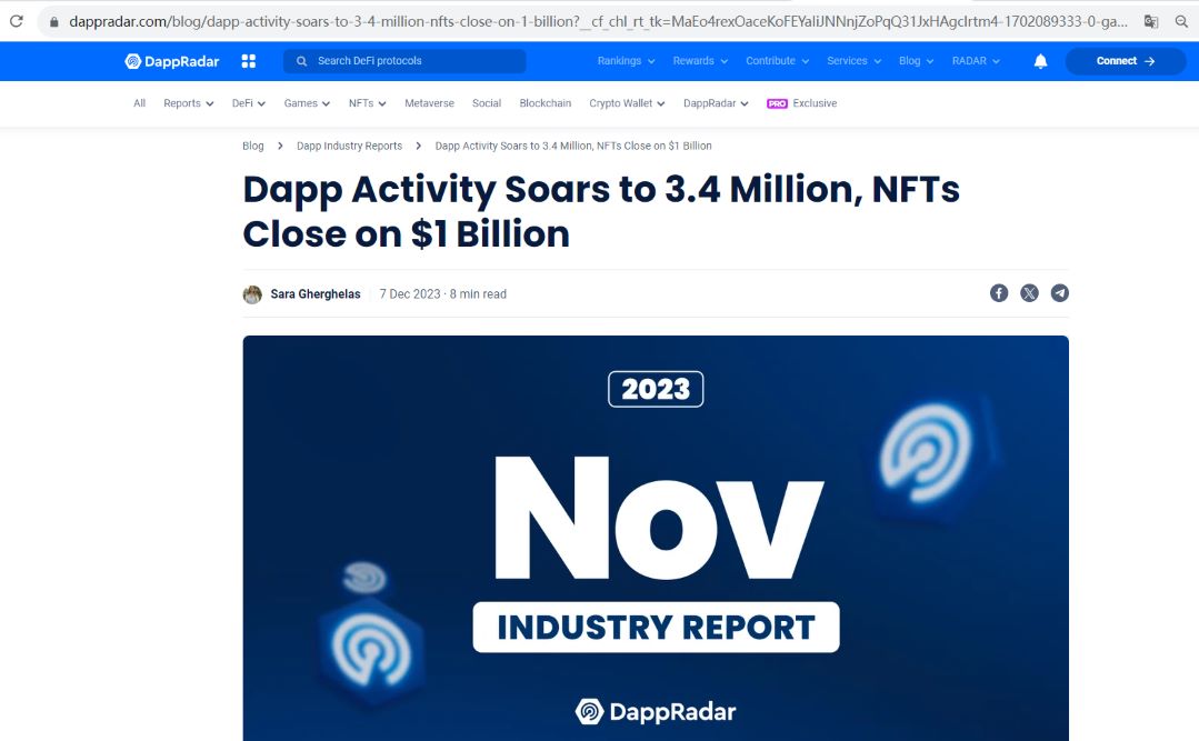 数据：OKX NFT Marketplace超越OpenSea成为11月交易额第二大NFT市场