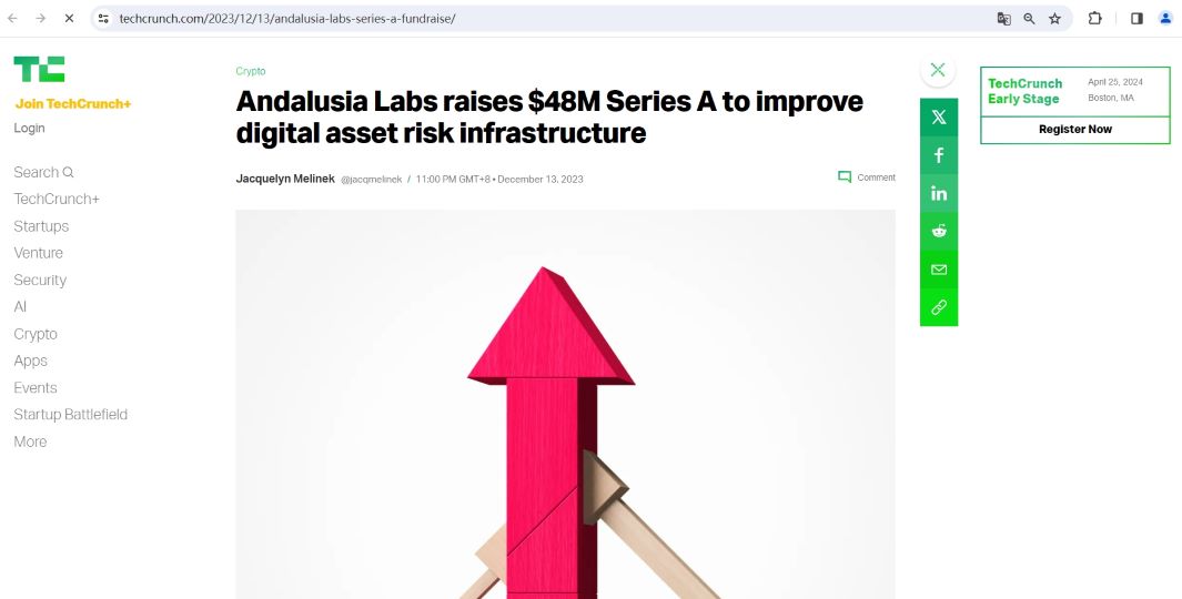 数字资产风险基础设施初创公司Andalusia Labs完成4800万美元A轮融资