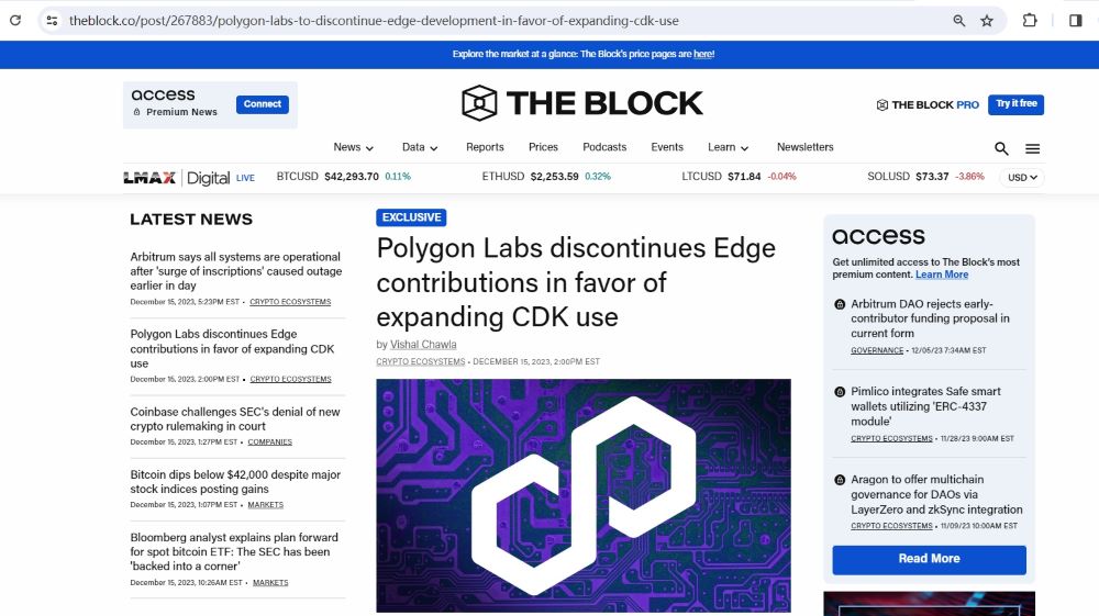 Polygon Labs将停止对Polygon Edge框架的支持