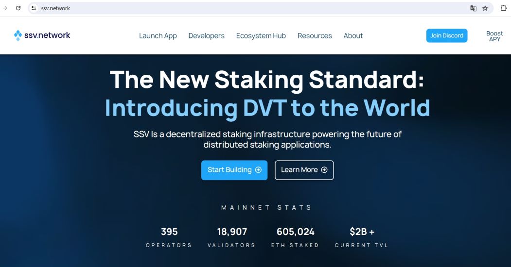 SSV Network的ETH质押量突破60万枚，TVL超20亿美元